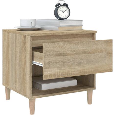 Tables De Chevet Pcs Ch Ne Sonoma X X Cm Bois Ding Nierie