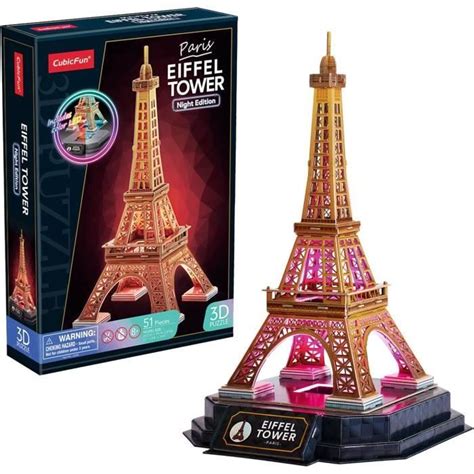 Puzzle D Tour Eiffel Led Maquette A Construire Puzzle D Adulte