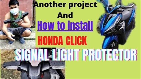 How To Install Signal Light Protector Honda Click Youtube