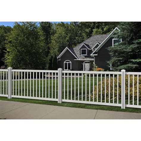 Wambam Fence Traditional Yard And Pool Fence 4 Ft H X 7 Ft W White