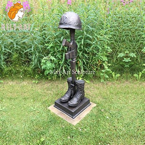 Bronze Casting Fallen Soldier Battle Cross for Sale MLBS-038 - Milystatue