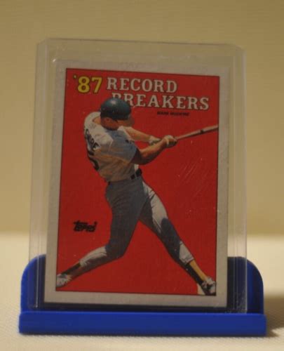 Topps Mark Mcgwire Record Breakers Multiple Errors Yellow Lines