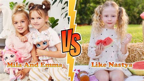 Like Nastya Vs Mila And Emma Stauffer Transformation New Stars From