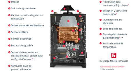 CALENTADOR ONE RHEEM DE PASO 8L MIN LP TODO TERRENO ALTA EFICIENCIA