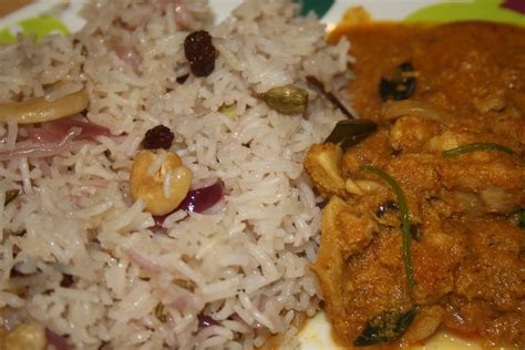 Welcome To My Kitchen Ghee Rice With Malabar Chicken Curry