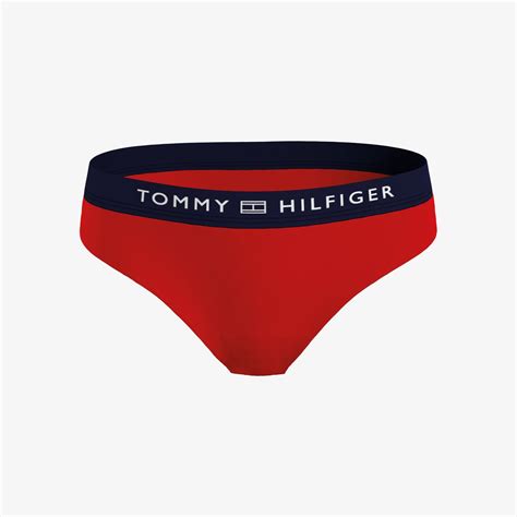Tommy Hilfiger Classic Kadın Kırmızı Bikini Altı Bikini Mayo FashFed
