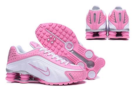 Nike Shox R4 301 Gs White Pink Running Shoes 312828 100 Febbuy