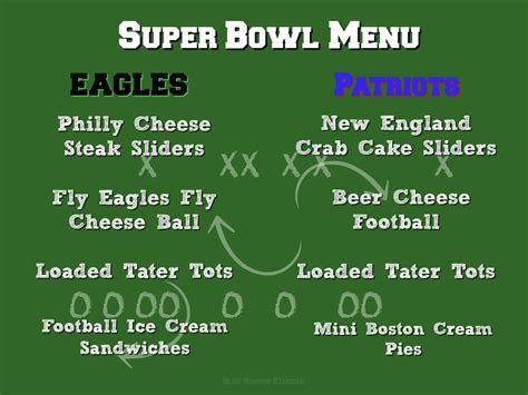 Blue Ribbon Kitchen Super Bowl Menu And Food