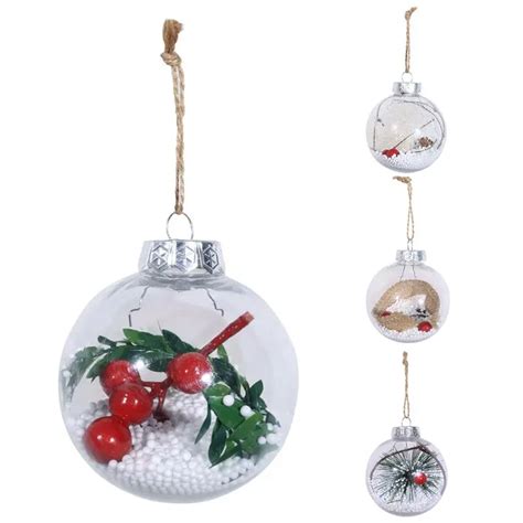 Zawieszka Na Choink Ornament Prze Roczyste Tworzywo Sztuczne Wisz Ca