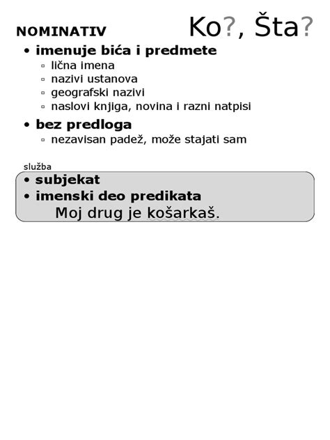 Padeži | PDF