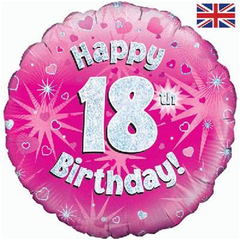 Happy 18th Birthday Foil Balloon Pink Little Pickles