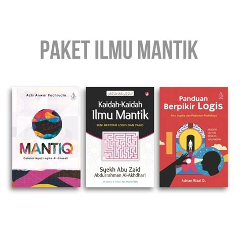 Jual Paket Buku Mantiq Catatan Ngaji Logika Al Ghazali Kaidah Kaidah