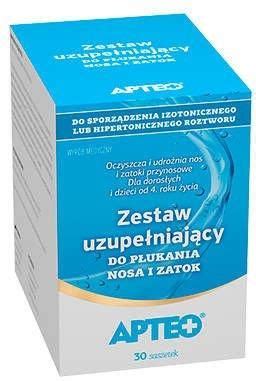 Synoptis Pharma Apteo Zestaw Uzupełniający Do Płukania Nosa I Zatok X