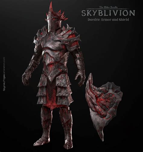 Artstation Daedric Armor Set Spyros Frigas Daedric Armor Elder