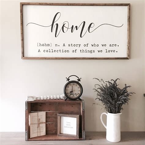 Home definition sign home quote sign home sign A story of