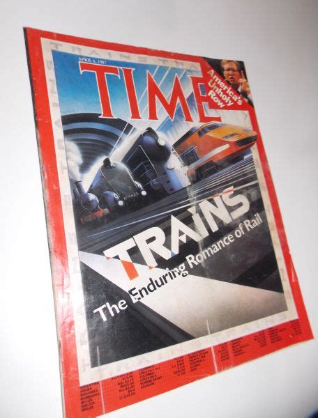 Revista Time Magazine Abril 1987 Trains Sebo Caminho Do Pinhal