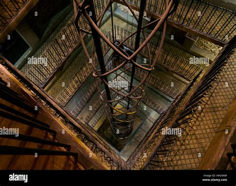 Elevator inside of Prague Astronomical Clock tower Stock Photo - Alamy