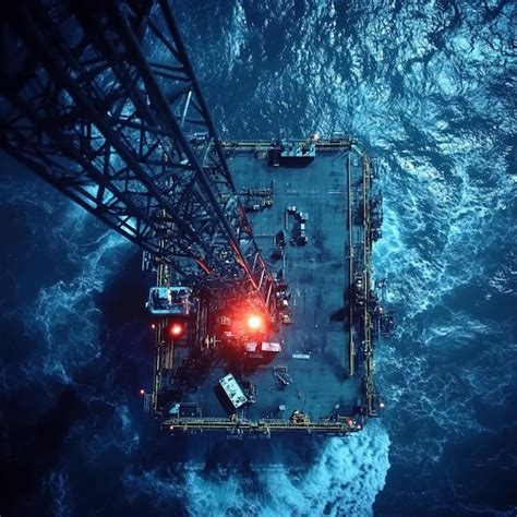 Stunning Photo Of A Vast Offshore Platform Premium Ai Generated Image