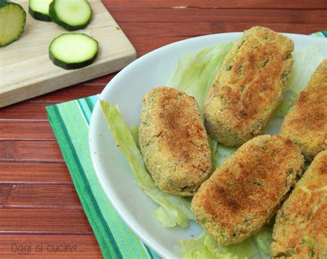 Crocchette Di Zucchine E Ricotta Al Forno Oggi Si Cucina