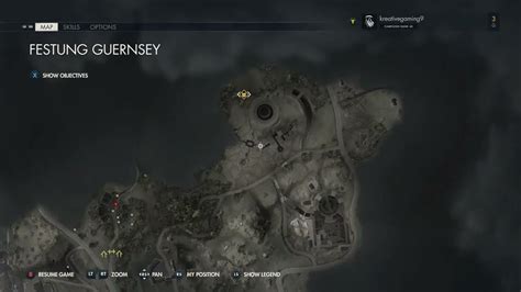 Satchel Charge Location Mission Festung Guernsey Sniper Elite