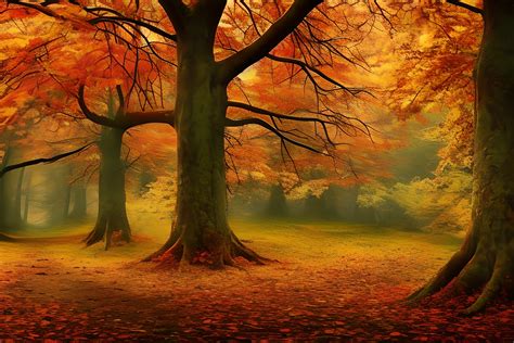 Autumn Forest Landscape Background Graphic By Fstock Creative Fabrica