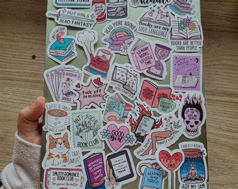 Bookish Sticker Mystery Bundle Booktok Sticker Reading Sticker Pack