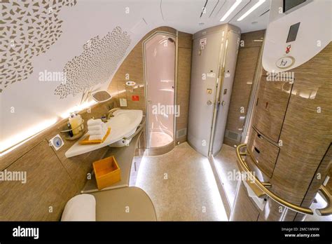 Shower Toilet First Class Airbus A380 Emirates Airline 22 06