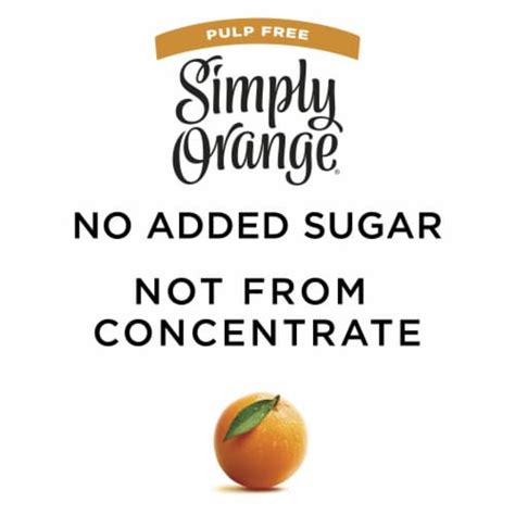 Simply Pulp Free All Natural Orange Juice 52 Fl Oz Kroger