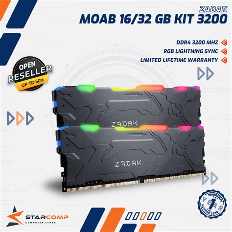 Jual Zadak Moab Rgb Gb Kit Gb Kit Ddr Mhz Longdimm Shopee