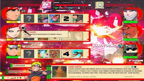 Naruto Arena Team for unlock Shukaku Gaara - YouTube