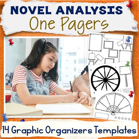 One Pager Templates For Any Novel Book Reports Projects Graphic