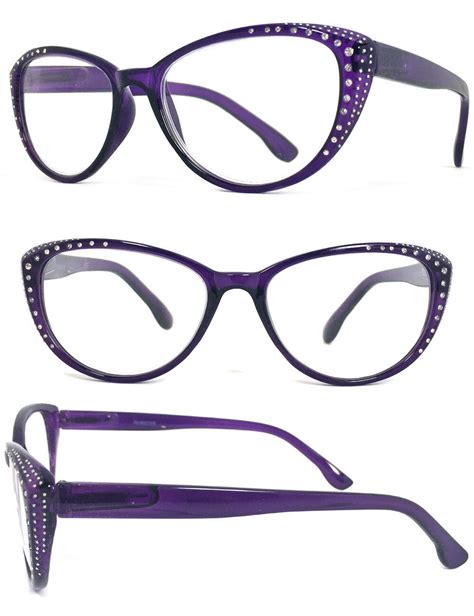 43 Top Images Cat Eye Reading Glasses With Rhinestones Rhinestone Cat Eye Vintage Style Clear