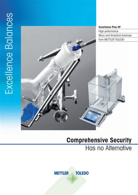 Pdf Excellence Balances Mettler Toledo Comprehensive Security Has