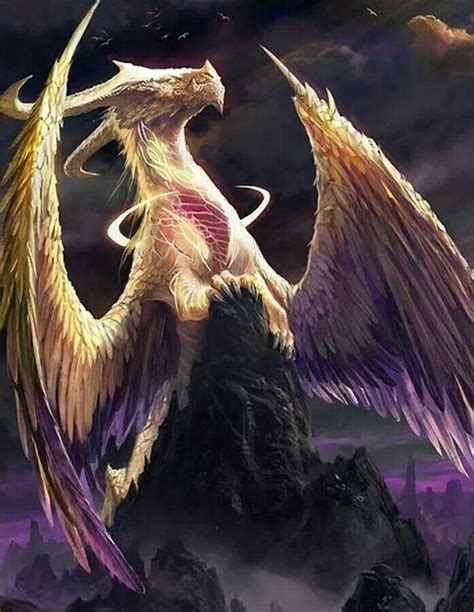 Beautiful feathered dragon Fantasy Creatures Art, Mythical Creatures ...