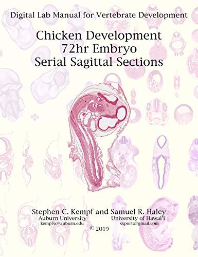 72hr Chicken Embryo Serial Sagittal Sections Digital Lab Manual For