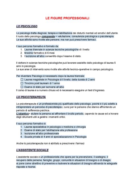 Professioni Sanitarie E Sociali Ruoli E Percorsi Formativi Schemi E