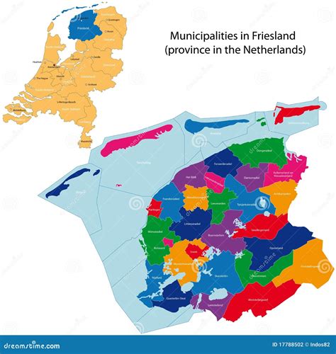 Friesland Province Of The Netherlands Stock Vector Illustration Of