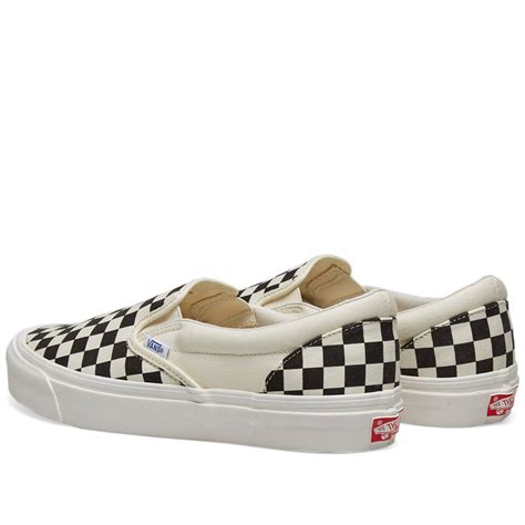 Vans Vault Og Classic Slip On Lx Black White Checkerboard End Gb