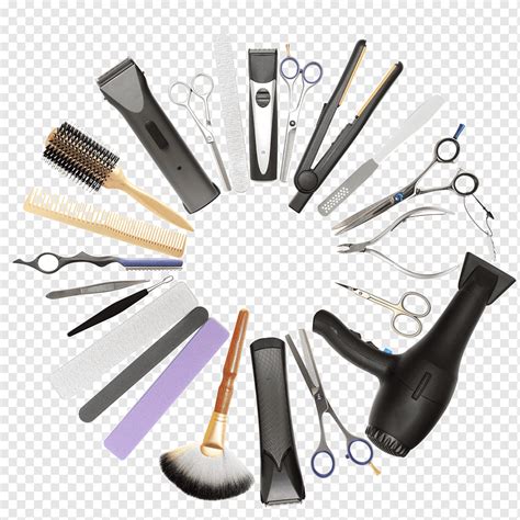 Assorted Barber Material Lot Illustration Hair Clipper Beauty Parlour