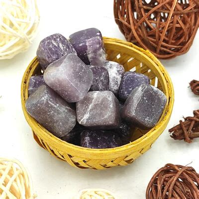 Lepidolite Tumbled Stone 200 Grams Reiki Healing Crystals