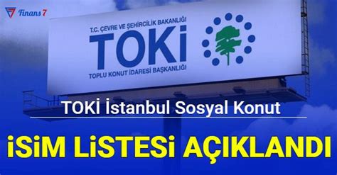 Son dakika Toki İstanbul sosyal konut isim listeleri açıklandı