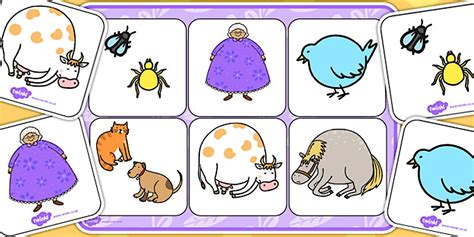 There Was An Old Lady Who Swallowed A Fly Matching Mat Mat