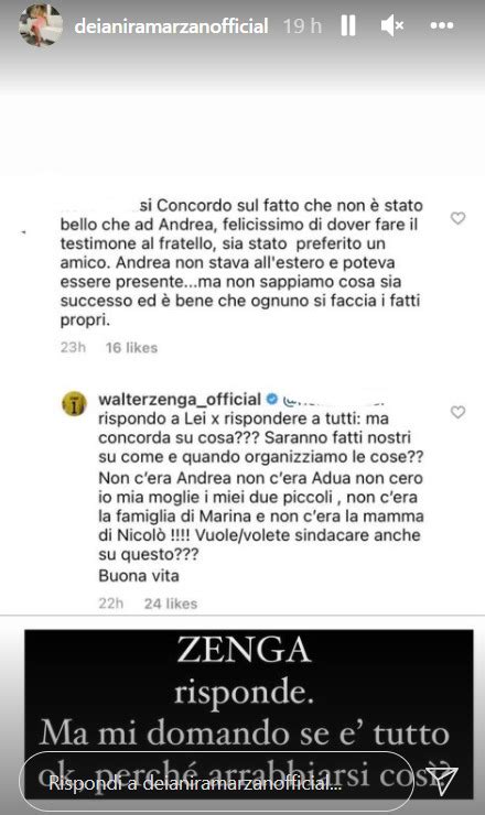 Nicol Zenga Nozze Senza Familiari Lite Con Il Fratello Andrea