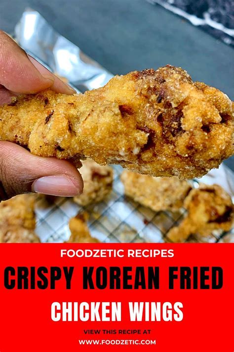 Crispy Korean Fried Chicken Wings Foodzetic