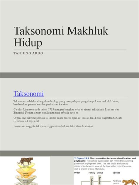 9 Taksonomi Makhluk Hidup Pdf