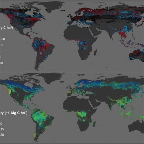 Upper Panel Shows The Accumulated Vegetation Carbon Balance For