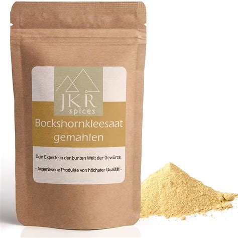 JKR Spices Bockshornklee Pulver Bockshornkleesaat Gemahlen