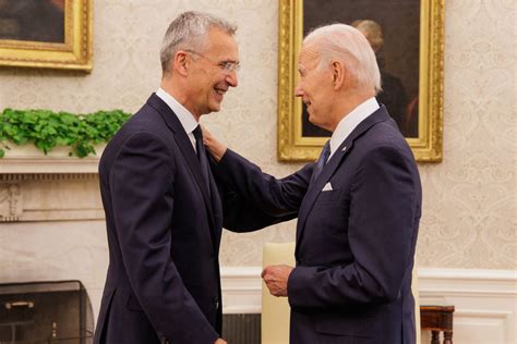 Biden Stoltenberg Confer Before NATO Summit U S Department Of