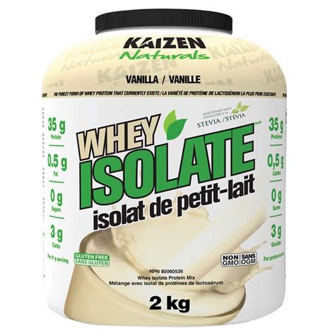 Kaizen Naturals Whey Isolate Protein Powder 2 Kg Vanilla Isolate