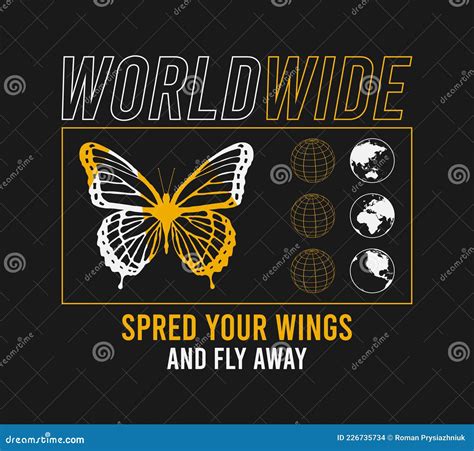 Worldwide Slogan For T Shirt Design With Earth Globe That Melts And